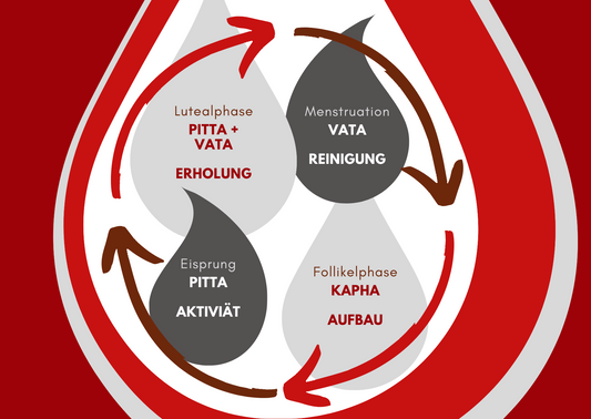Ayurveda für Periode und Menstruation: Vata, Pitta und Kapha