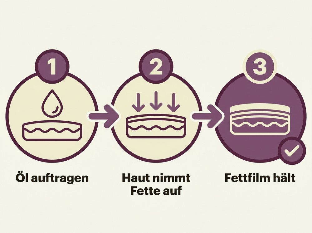 Das Nachfett-Prinzip: wie LILA LIPPEN den Fettfilm wieder aufbaut