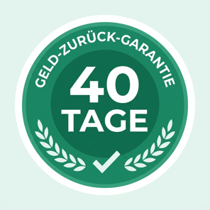 40 Tage Geld-zurück-Garantie